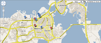 Google Map Bahrain